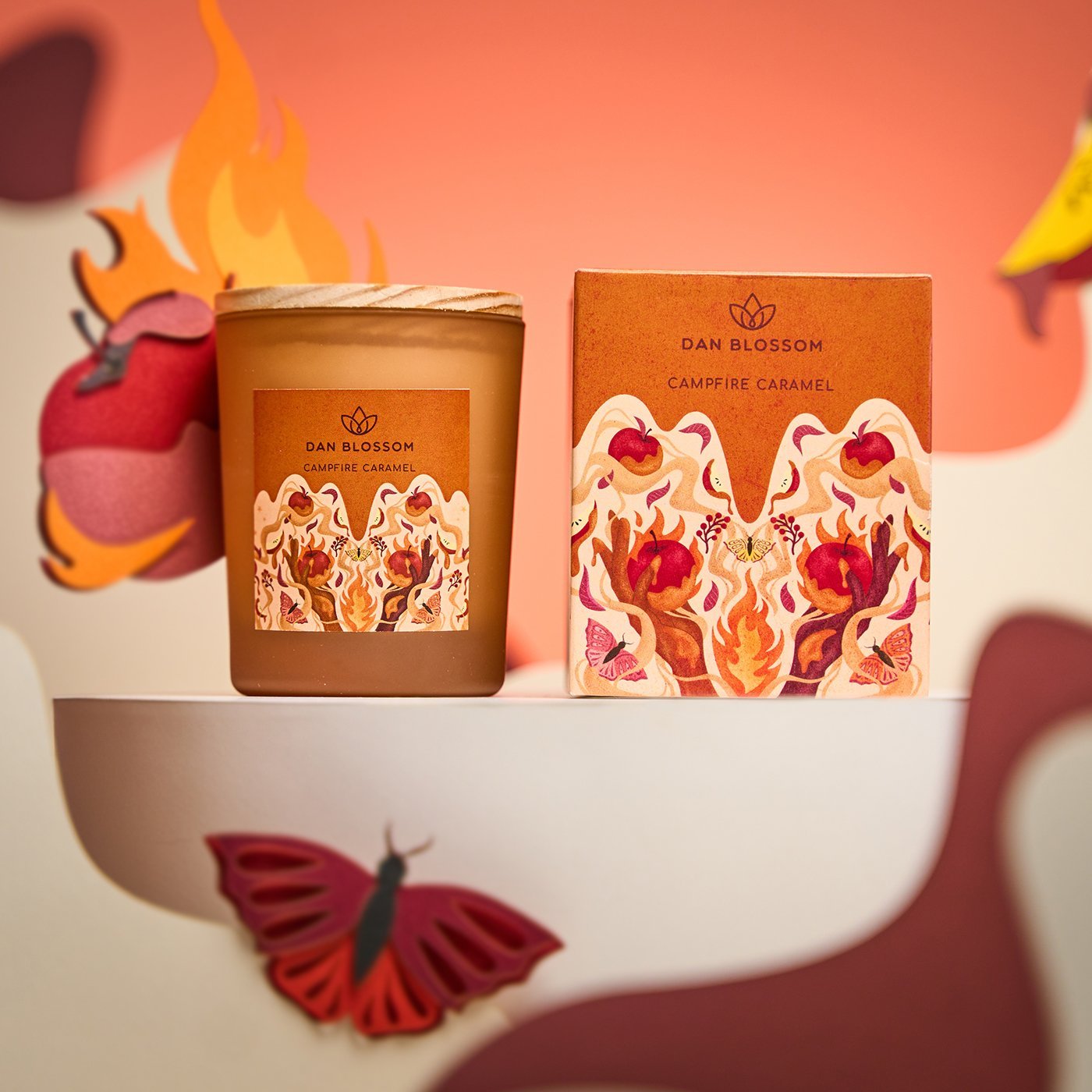 Campfire Caramel Duftkerze - Dan Blossom