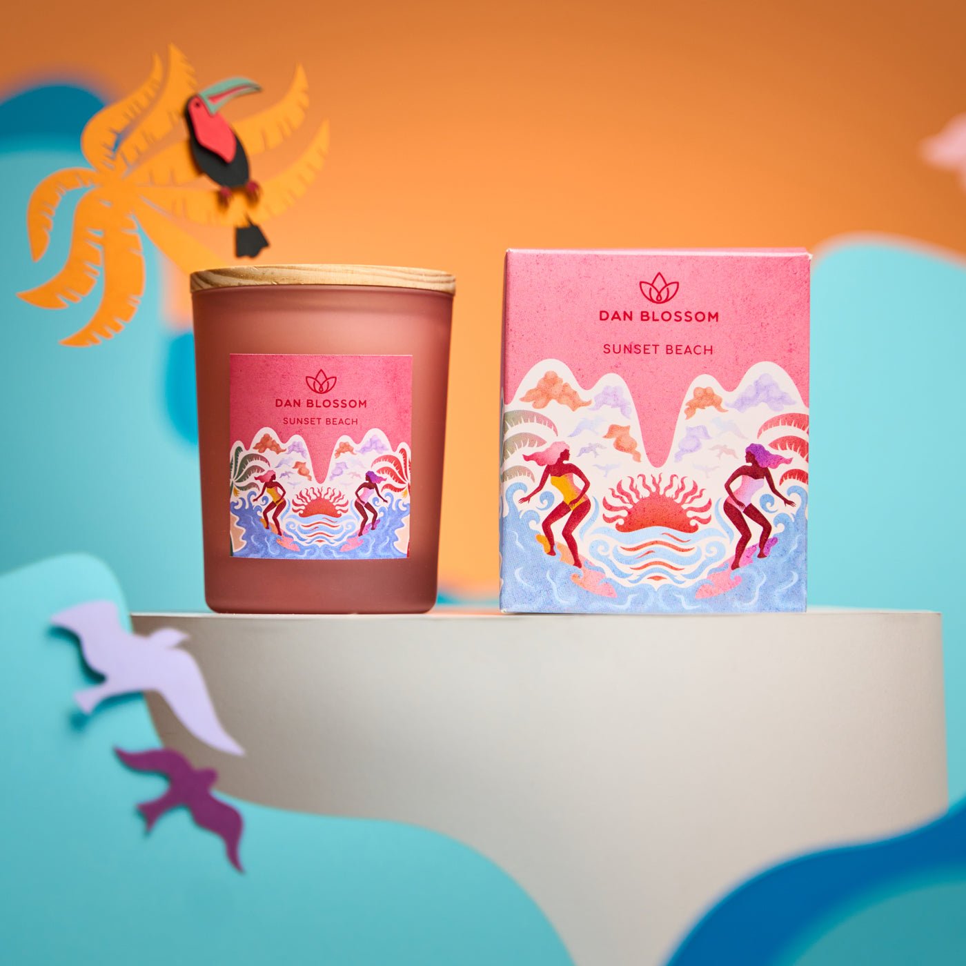 Sunset Beach Duftkerze - Dan Blossom